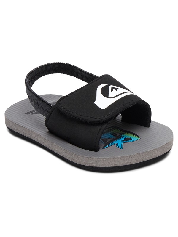 quiksilver, Baby Molokai Layback Sandals, BLACK/BLUE/GREY (xkbs) 0 Baby Molokai Layback Sandals AQIL100006 Quiksilver