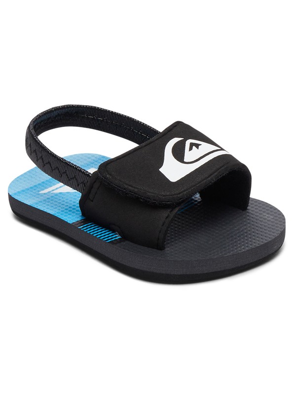 quiksilver, Molokai Layback - Slider Sandals for Baby Boys, BLACK/GREY/BLUE (xksb) 0 Molokai Layback - Slider Sandals for Baby Boys AQIL100006 Quiksilver