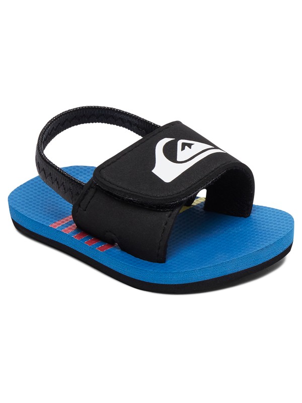 quiksilver, Baby Molokai Layback Slip-On Sandals, BLUE/BLACK/YELLOW (xbky) 0 Baby Molokai Layback Slip-On Sandals Blue AQIL100007 Quiksilver