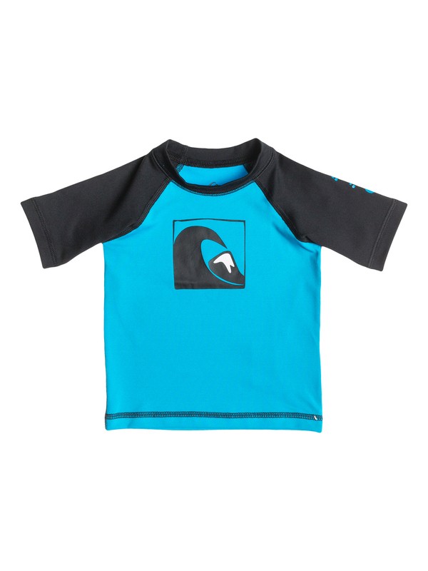 quiksilver, Main Peak - Kurzarm-Rashvest, HAWAIIAN OCEAN/BLACK (xbbk) 0 Main Peak - Kurzarm-Rashvest AQIWR03000 Quiksilver