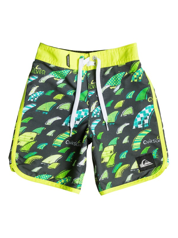 quiksilver, Boys 2-4 Fins Party 18" Boardshorts, TARMAC (kta0) 0 Boys 2-4 Fins Party 18" Boardshorts AQKBS03041 Quiksilver