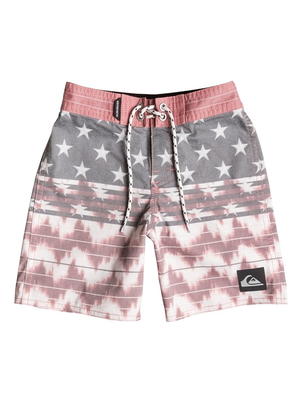 quiksilver, Boys 4-7 Swell Americana 19" Boardshorts, AMERICAN BEAUTY (rpy0) 0 Boys 4-7 Swell Americana 19" Boardshorts AQKBS03046 Quiksilver