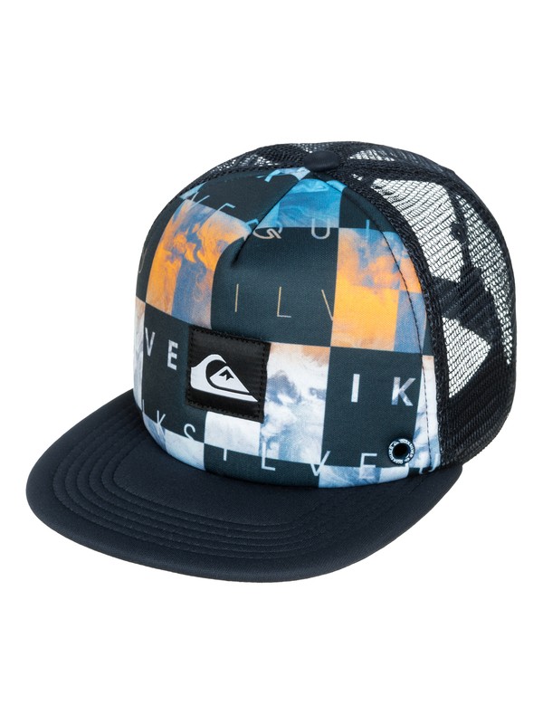 quiksilver, Boys 2-7 Boardies Trucker Hat, DARK DENIM (brq0) 0 Boys 2-7 Boardies Trucker Hat AQKHA03057 Quiksilver