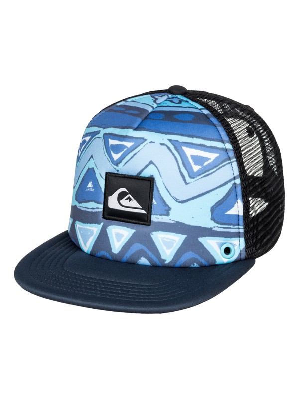quiksilver, Boys 2-7 Boardies Trucker Hat, VICTORIA BLUE (bqn0) 0 Boys 2-7 Boardies Trucker Hat AQKHA03079 Quiksilver