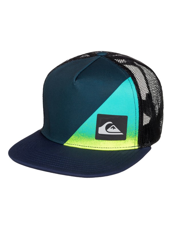 quiksilver, New Wave Comp - Trucker Cap, DARK DENIM (brq0) 0 New Wave Comp - Trucker Cap AQKHA03107 Quiksilver