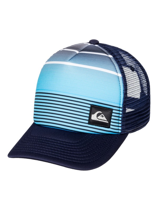 quiksilver, Boy's 2-7 Striped Out Trucker Hat, BRILLIANT BLUE (bnl0) 0 Boy's 2-7 Striped Out Trucker Hat AQKHA03135 Quiksilver
