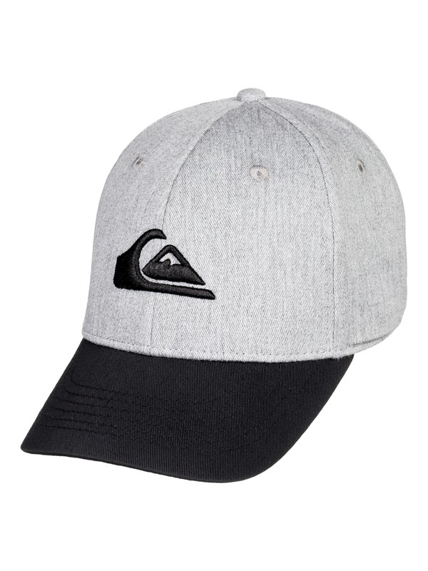 quiksilver, Boy's 8-16 Decades Snapback Hat, LIGHT GREY HEATHER (sgrh) 0 Boy's 8-16 Decades Snapback Hat Grey AQKHA03151 Quiksilver