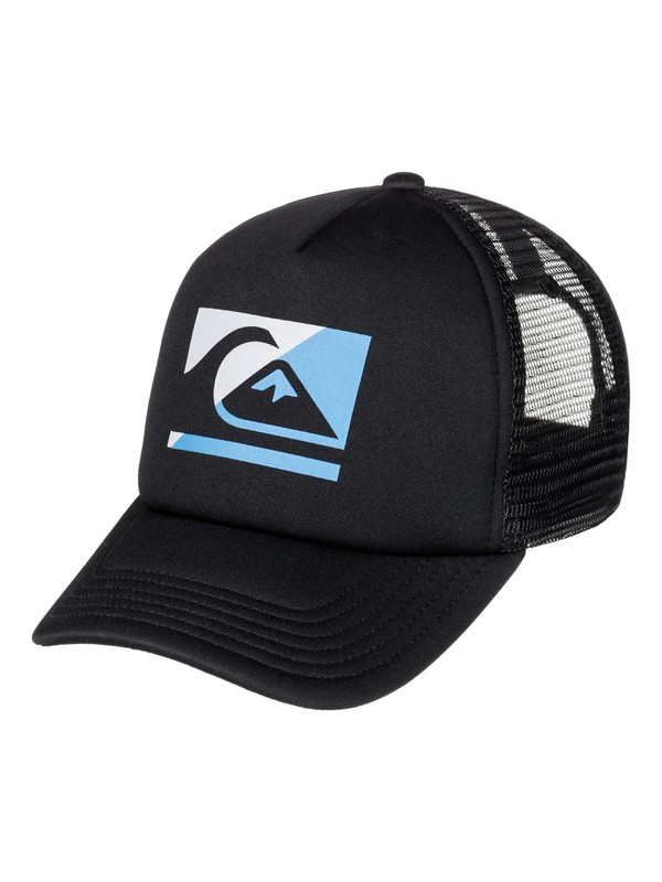 quiksilver, Boy's 2-7 Step Off Trucker Hat, BLACK (kvj0) 0 Boy's 2-7 Step Off Trucker Hat AQKHA03173 Quiksilver