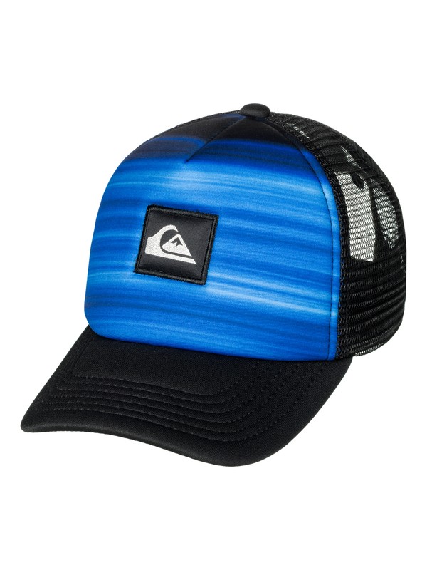 quiksilver, Boy's 2-7 Hold Down Trucker Hat, ELECTRIC BLUE (bpb0) 0 Boy's 2-7 Hold Down Trucker Hat AQKHA03183 Quiksilver