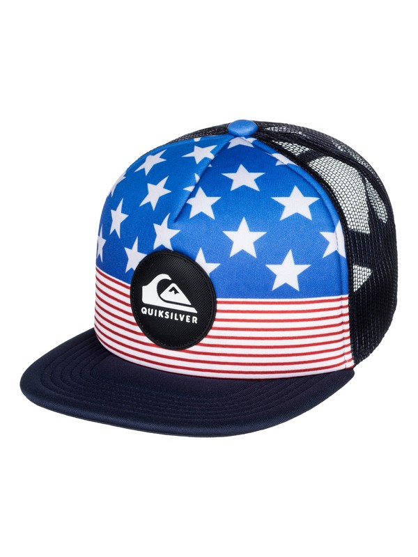 quiksilver, Boys 2-7 Faded Out - Trucker Hat, BRIGHT COBALT (bpc0) 0 Boys 2-7 Faded Out - Trucker Hat Blue AQKHA03204 Quiksilver