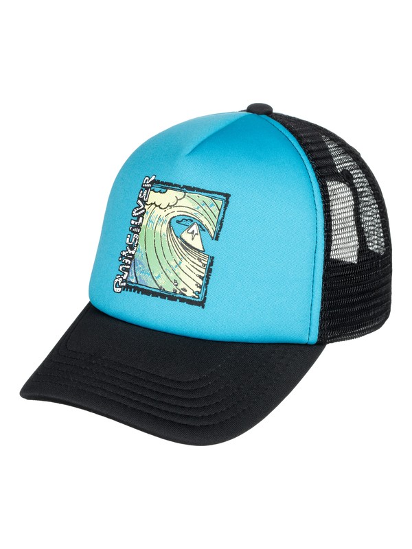 quiksilver, Boy's 2-7 Corgi Trucker Hat, MALIBU BLUE (bma0) 0 Boy's 2-7 Corgi Trucker Hat Blue AQKHA03222 Quiksilver