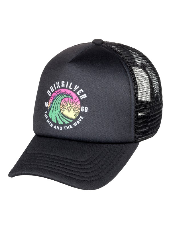 quiksilver, Boy's 2-7 Mini Whiner Trucker Hat, BLACK (kvj0) 0 Boy's 2-7 Mini Whiner Trucker Hat Black AQKHA03243 Quiksilver
