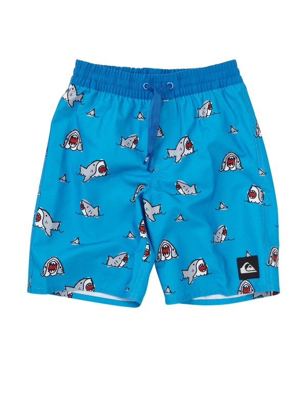 quiksilver, SHARKBAIT VL BOY, CYAN (bmj6) 0 SHARKBAIT VL BOY AQKJV00031 Quiksilver