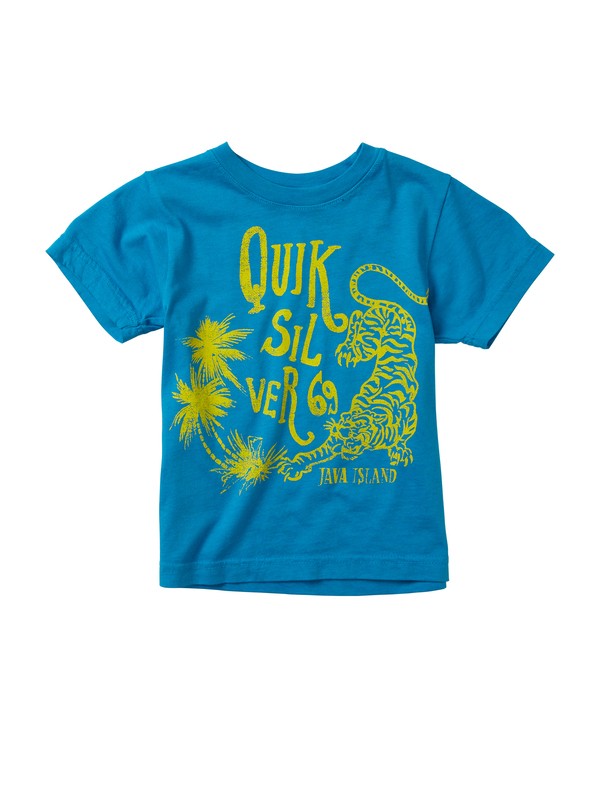 quiksilver, Boys 2-7 Java Cat T-Shirt, CYAN/REEF (bmj0) 0 Boys 2-7 Java Cat T-Shirt AQKZT00209 Quiksilver