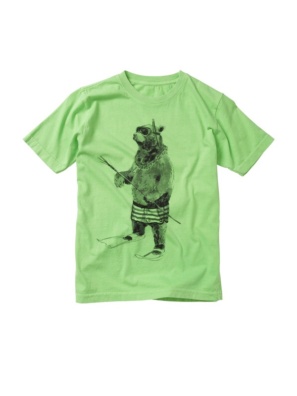 quiksilver, Boys 2-7 Island Bear T-shirt, NEON GREEN (gkq0) 0 Boys 2-7 Island Bear T-shirt AQKZT00210 Quiksilver