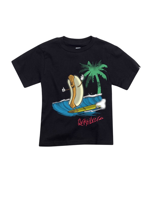 quiksilver, Boys 2-7 Hot Dogger T-shirt, BLACK (kvj0) 0 Boys 2-7 Hot Dogger T-shirt AQKZT00232 Quiksilver