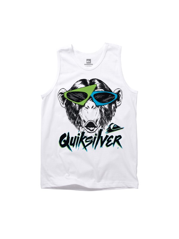 quiksilver, Boys 2-7 Monkey Biz Tank Top, WHITE (wbb0) 0 Boys 2-7 Monkey Biz Tank Top AQKZT00250 Quiksilver