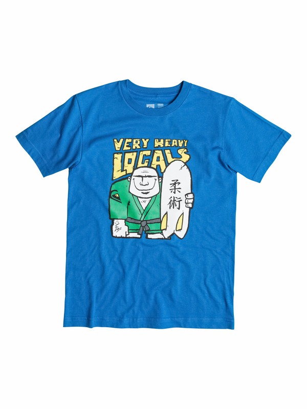quiksilver, Boys 4-7 Heavy T-Shirt, OLYMPIAN BLUE (bqz0) 0 Boys 4-7 Heavy T-Shirt AQKZT03044 Quiksilver