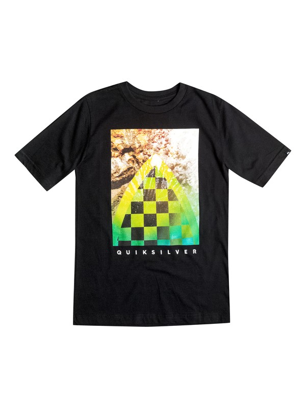 quiksilver, Boys 2-4 Checker Channel Tee, BLACK (kvj0) 0 Boys 2-4 Checker Channel Tee AQKZT03070 Quiksilver