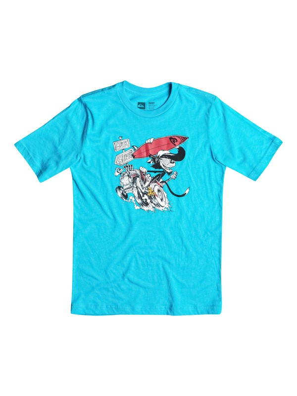 quiksilver, Boys 2-4 Surf Cat Tee, HAWAIIAN OCEAN (bmj0) 0 Boys 2-4 Surf Cat Tee AQKZT03076 Quiksilver