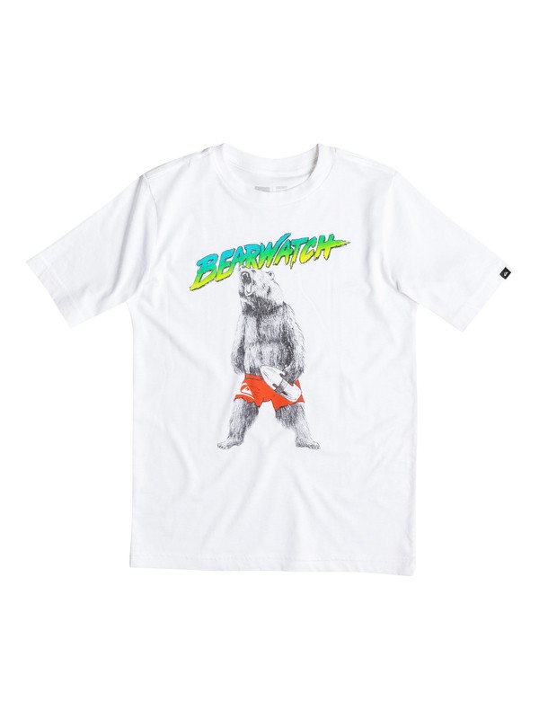 quiksilver, Bear Watch - T-Shirt, WHITE (wbb0) 0 Bear Watch - T-Shirt AQKZT03092 Quiksilver