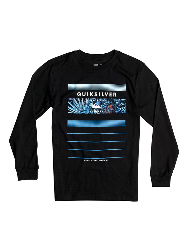 quiksilver, Boy's 2-7 Stringer Long Sleeve Tee, BLACK (kvj0) 0 Boy's 2-7 Stringer Long Sleeve Tee AQKZT03131 Quiksilver