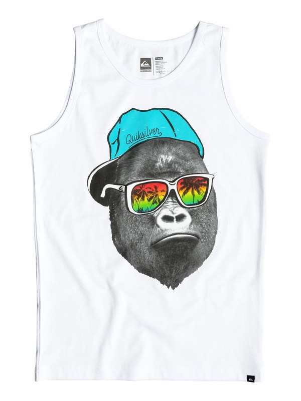 quiksilver, Boy's 8-16 Kong Business Tank, WHITE (wbb0) 0 Boy's 8-16 Kong Business Tank AQKZT03133 Quiksilver