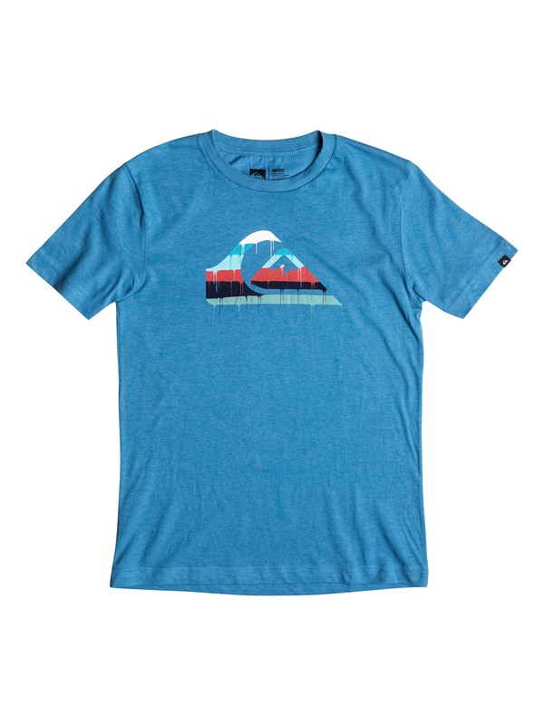 quiksilver, Boys 2-4 Quik Drip T-Shirt, FEDERAL BLUE (bnc0) 0 Boys 2-4 Quik Drip T-Shirt AQKZT03140 Quiksilver