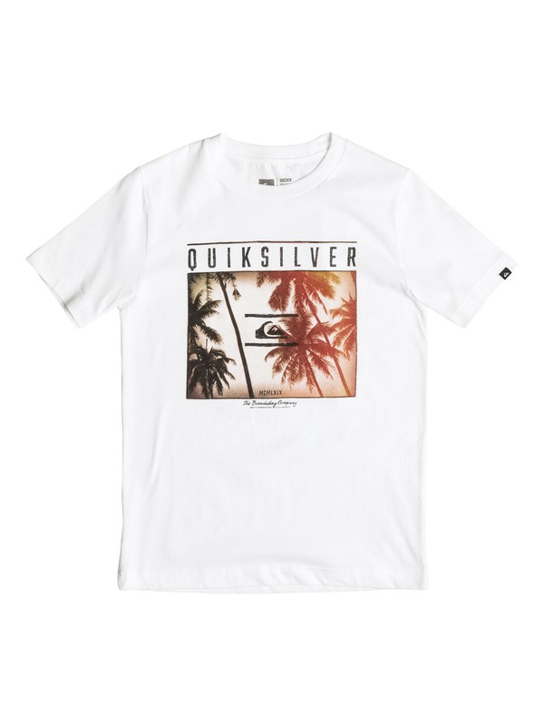 quiksilver, Boys 4-7 Perfect Location T-Shirt, WHITE (wbb0) 0 Boys 4-7 Perfect Location T-Shirt AQKZT03145 Quiksilver