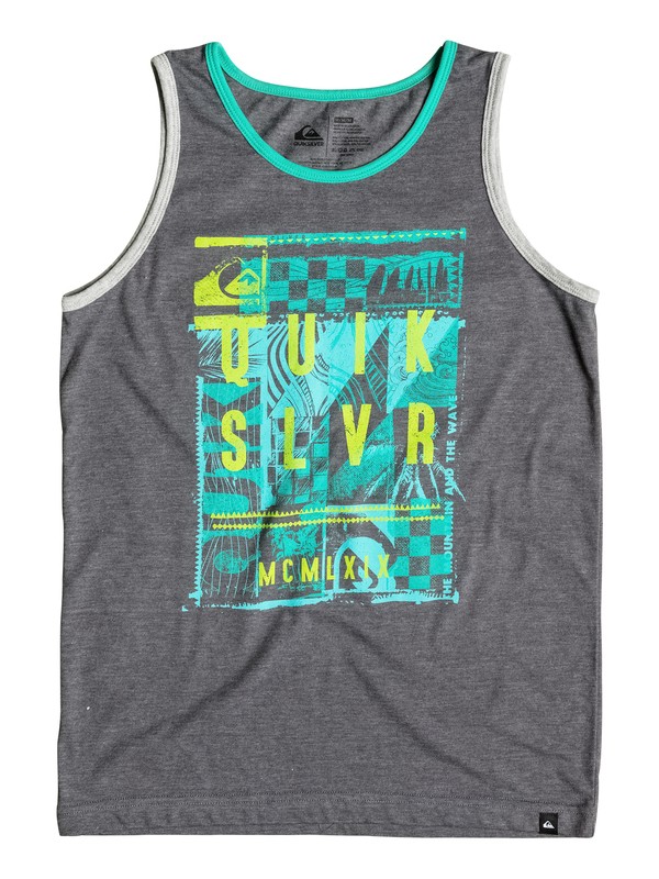 quiksilver, Projection - T-Shirt, CASTLEROCK (kpv0) 0 Projection - T-Shirt AQKZT03174 Quiksilver