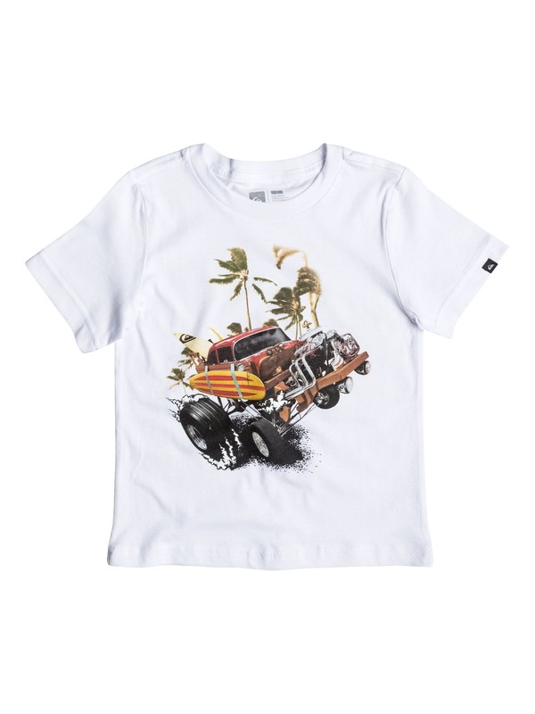 quiksilver, Boy's 2-7 Surftrax Tee, WHITE (wbb0) 0 Boy's 2-7 Surftrax Tee AQKZT03184 Quiksilver