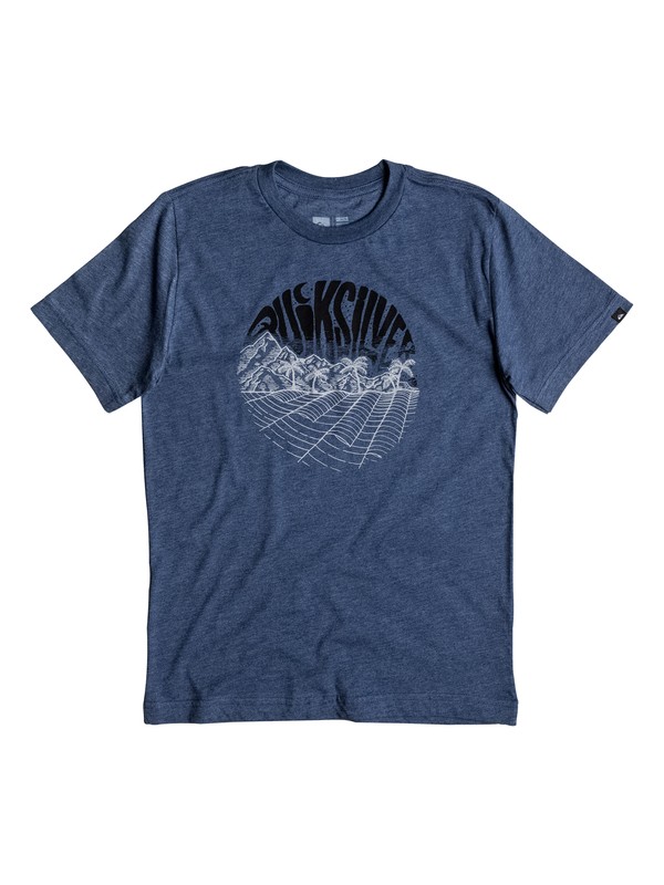 quiksilver, Boy's 2-7 Perfect Island Tee, DARK DENIM HEATHER (brqh) 0 Boy's 2-7 Perfect Island Tee AQKZT03192 Quiksilver