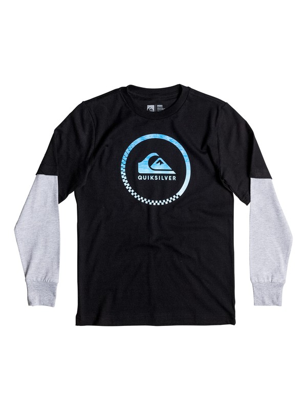 quiksilver, Boy's 2-7 Slash Active Tee, BLACK (kvj0) 0 Boy's 2-7 Slash Active Tee AQKZT03196 Quiksilver