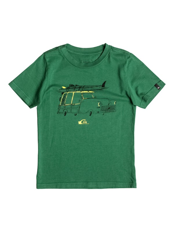 quiksilver, Boy's 2-7 Tardy Car Tee, FIR (gqb0) 0 Boy's 2-7 Tardy Car Tee AQKZT03214 Quiksilver