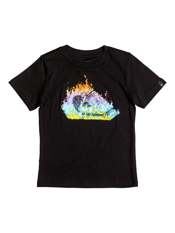 quiksilver, Niños 2-7 Camiseta In Fire, BLACK (kvj0) 0 Niños 2-7 Camiseta In Fire AQKZT03215 Quiksilver