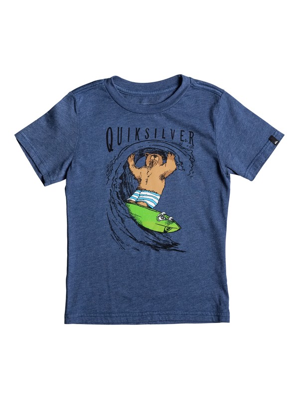 quiksilver, Bear Shred - T-Shirt, DARK DENIM HEATHER (brqh) 0 Bear Shred - T-Shirt AQKZT03231 Quiksilver