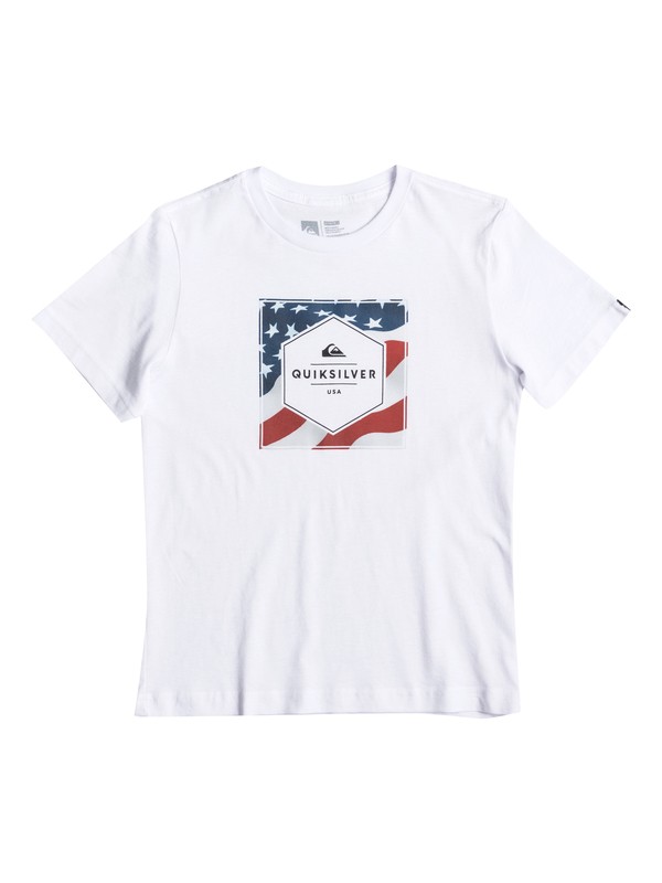 STARS AND STRIPES BOY KT0 AQKZT03233 0 Boy's 2-7 Stars And Stripes Tee AQKZT03233 Quiksilver