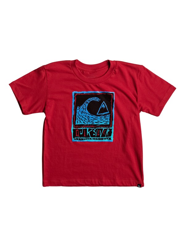 quiksilver, Boy's 2-7 Peaks Tee, QUIK RED (rqr0) 0 Boy's 2-7 Peaks Tee Red AQKZT03247 Quiksilver