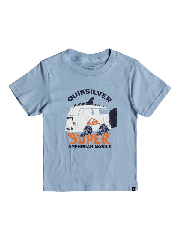 quiksilver, Boys 2 - 7 Amphibian Tee, DUSK BLUE (bhc0) 0 Boys 2 - 7 Amphibian Tee AQKZT03293 Quiksilver