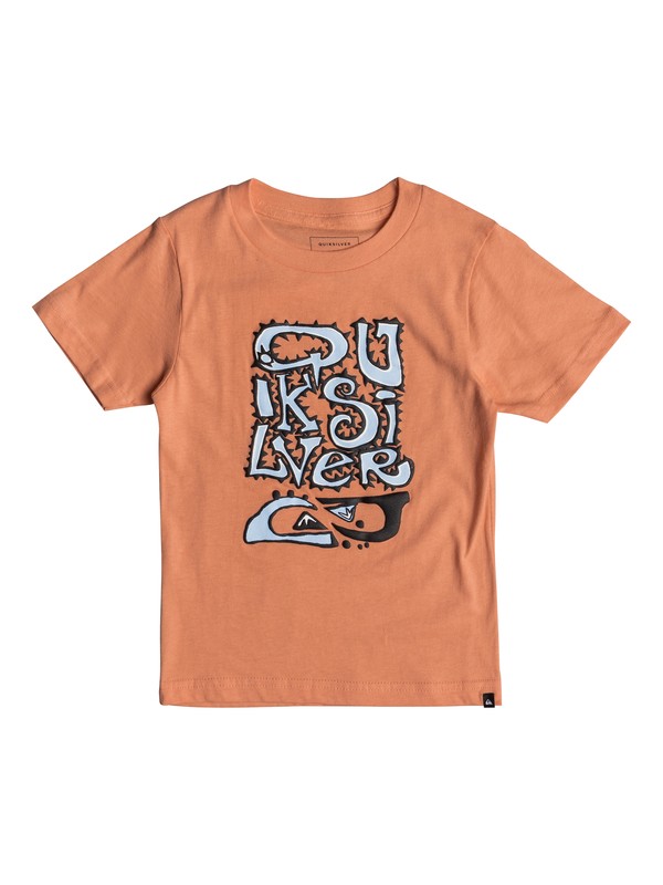 quiksilver, Boys 2 - 7 Wauke Tee, CADMIUM ORANGE (nhj0) 0 Boys 2 - 7 Wauke Tee AQKZT03297 Quiksilver