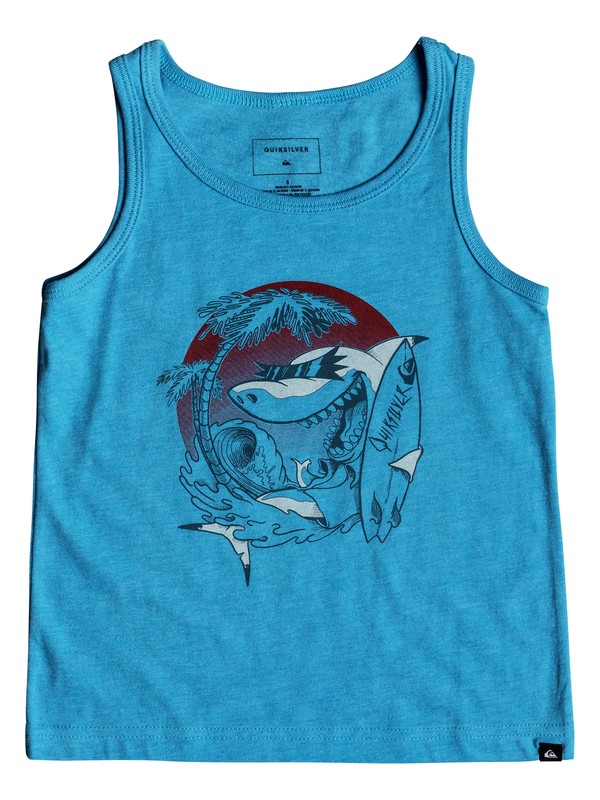 quiksilver, Boys 2-7 Skas - Tank, MALIBU HEATHER (bmah) 0 Boys 2-7 Skas - Tank Blue AQKZT03337 Quiksilver