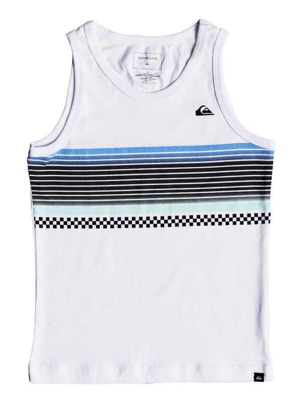 quiksilver, Boys 2-7 Shreadsticks - Tank, WHITE (wbb0) 0 Boys 2-7 Shreadsticks - Tank White AQKZT03338 Quiksilver