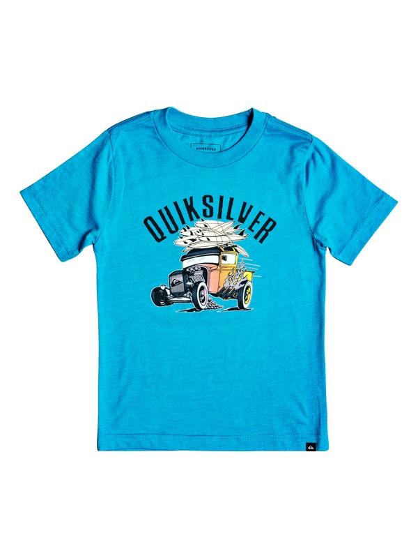 quiksilver, Niños 2-7 Camiseta Hot Rod, TYPHOON HEATHER (bnyh) 0 Niños 2-7 Camiseta Hot Rod Azul AQKZT03358 Quiksilver