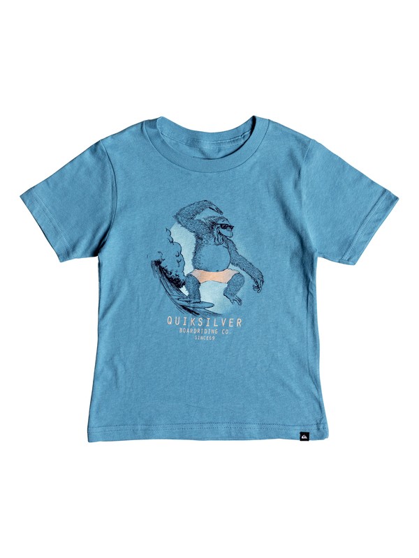 quiksilver, Boy's 2-7 Freestyle Tee, CENDRE BLUE (bll0) 0 Boy's 2-7 Freestyle Tee Blue AQKZT03359 Quiksilver