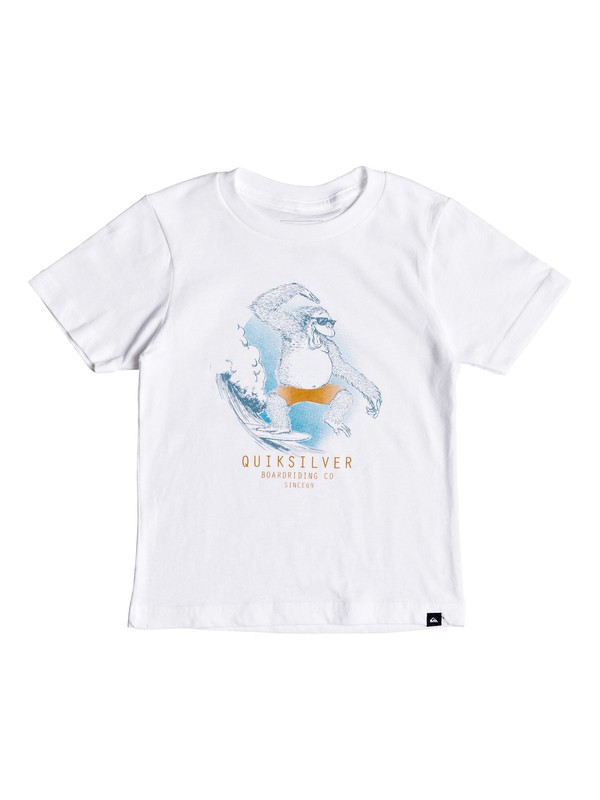 quiksilver, Boy's 2-7 Freestyle Tee, WHITE (wbb0) 0 Boy's 2-7 Freestyle Tee White AQKZT03359 Quiksilver