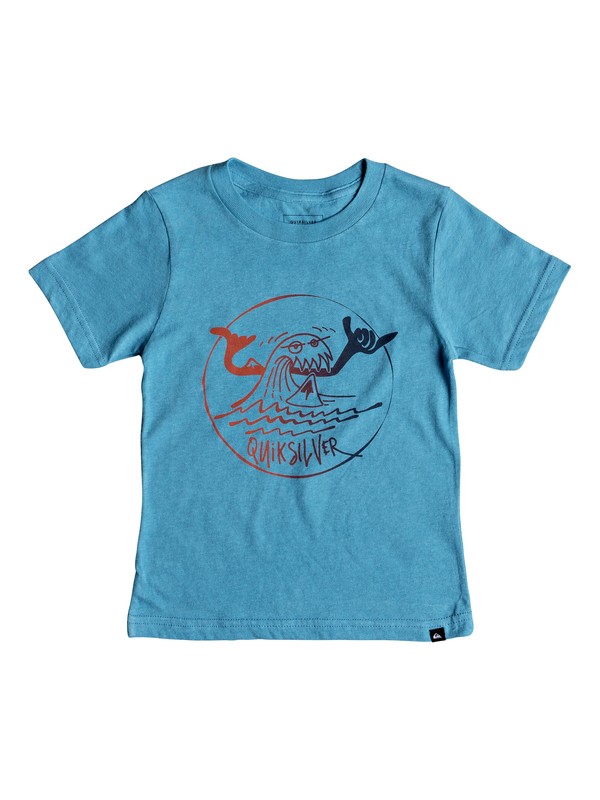 quiksilver, Boy's 2-7 Monster Shakka Tee, CENDRE BLUE (bll0) 0 Boy's 2-7 Monster Shakka Tee Blue AQKZT03365 Quiksilver