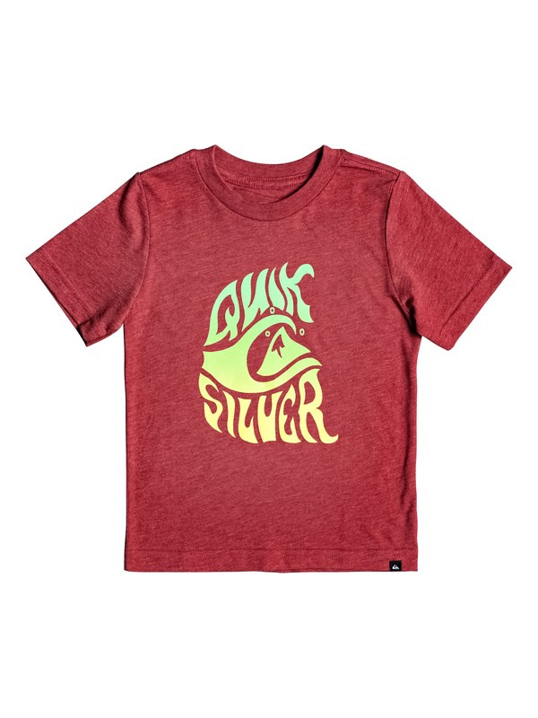 quiksilver, Boy's 2-7 Baby Wave Tee, GARNET HEATHER (rqkh) 0 Boy's 2-7 Baby Wave Tee Red AQKZT03366 Quiksilver
