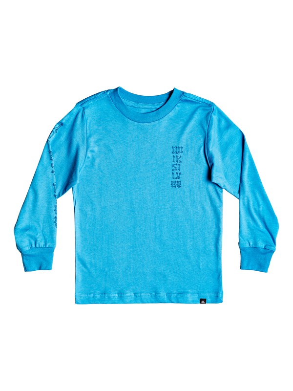 quiksilver, Boy's 2-7 Bone Party Long Sleeve Tee, CENDRE BLUE (bll0) 0 Boy's 2-7 Bone Party Long Sleeve Tee Blue AQKZT03368 Quiksilver