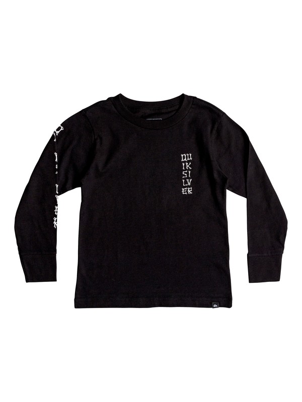 quiksilver, BONE PARTY LS KU1, BLACK (kvj0) 0 BONE PARTY LS KU1 Negro AQKZT03368 Quiksilver