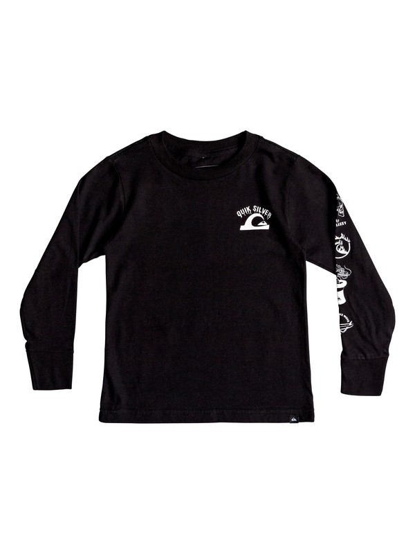 quiksilver, CRAZY FACE LS KU1, BLACK (kvj0) 0 CRAZY FACE LS KU1 AQKZT03370 Quiksilver